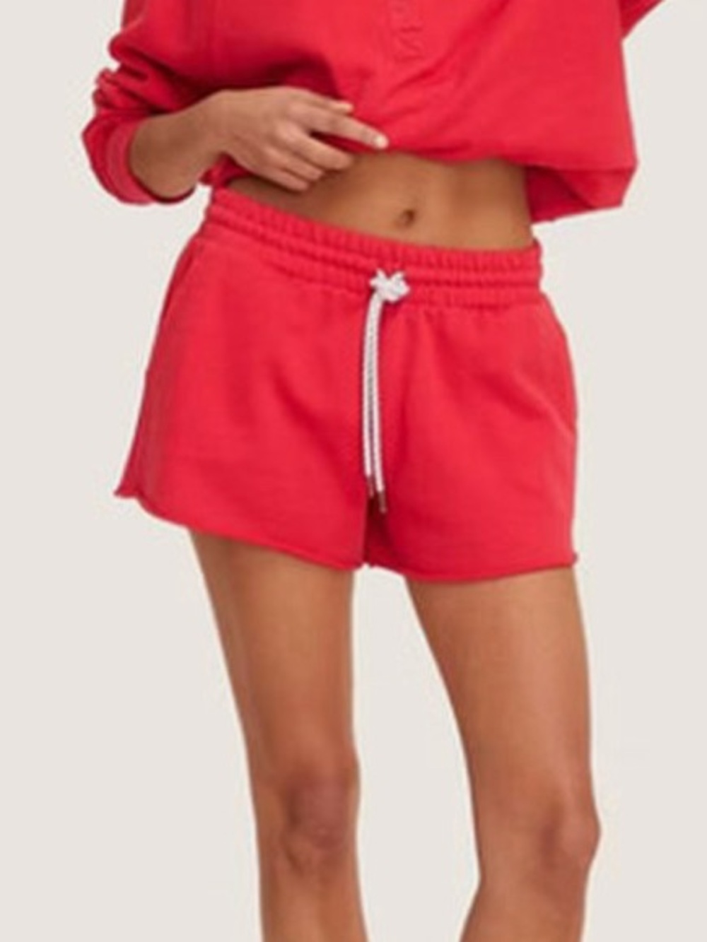 Parke x Target Red L Mid-Rise Pull-On Sweatshorts -